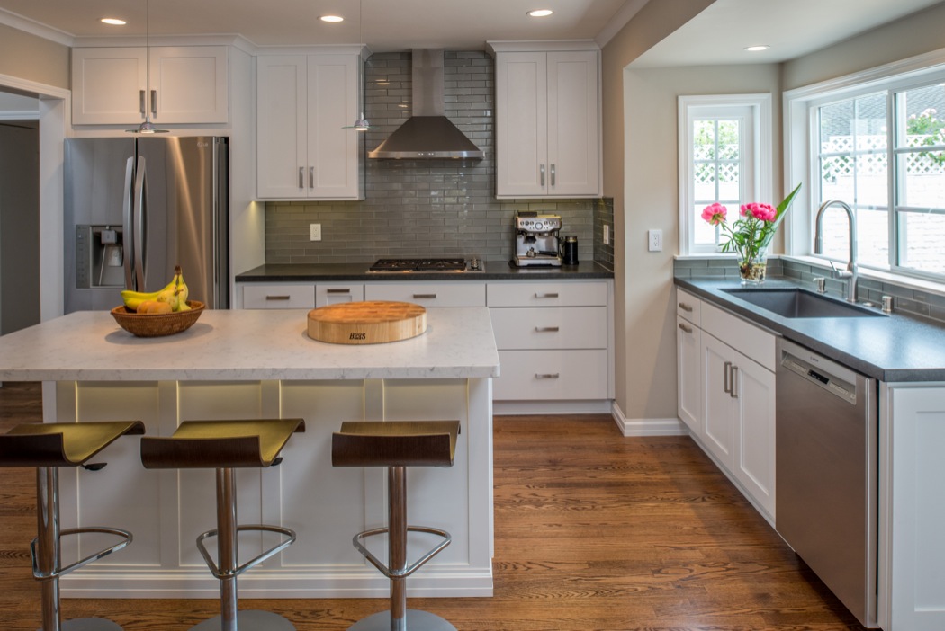 Your island can double as a cooking surface and additional seating.